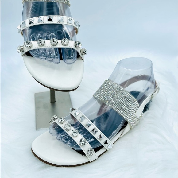 “Icy” embellished sandal - Picture 1 of 2